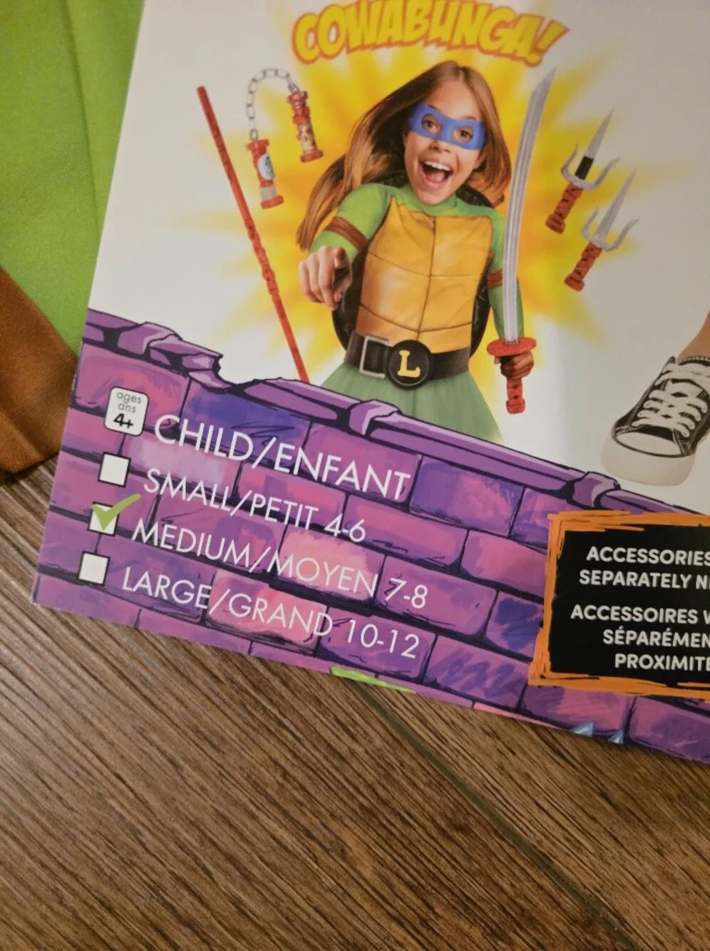 Teenage Mutant Ninja Turtles Girls Green 4-in-1 Costume